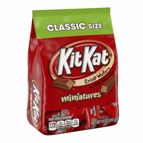 Kit Kat Miniatures Wafer Candy Bars Perspective: left