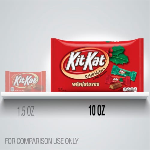 Kit Kat Miniatures Milk Chocolate Candy Perspective: left