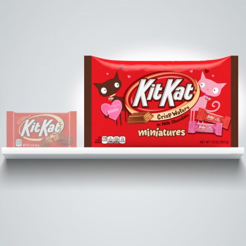 Kit Kat Miniatures Milk Chocolate Candy Perspective: left