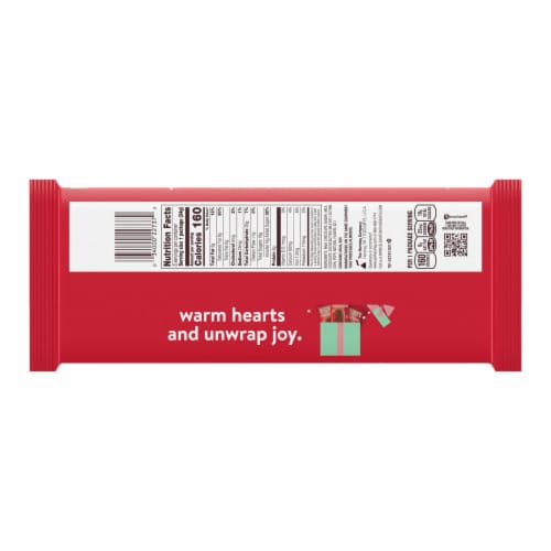 HERSHEY'S Milk Chocolate Santas Christmas Candy Pack Perspective: left