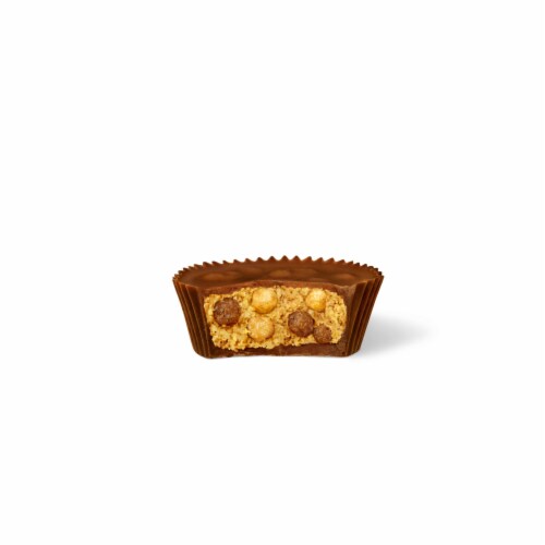 REESE'S Big Cup with Puffs Cereal Milk Chocolate King Size Peanut Butter Cups Candy Pack Perspective: left