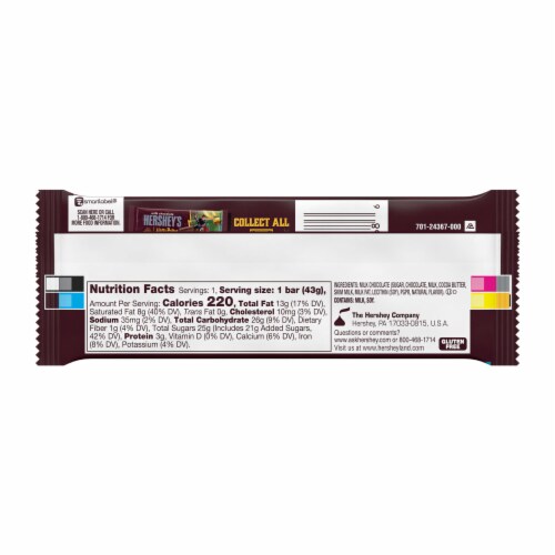 HERSHEY'S Milk Chocolate Harry Potter™ Halloween Candy Bar Perspective: left