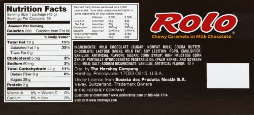 Rolo Chewy Caramels in Milk Chocolate - 1.7-oz. Roll