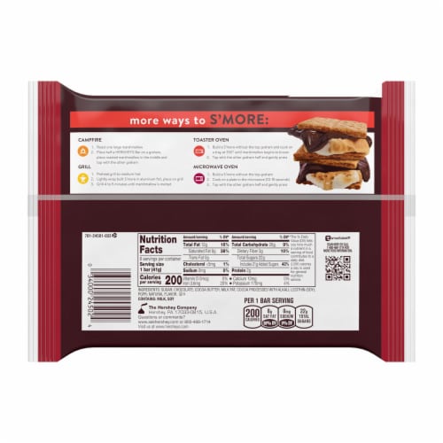 HERSHEY'S SPECIAL DARK Mildly Sweet Chocolate S'mores Candy Bars Perspective: left