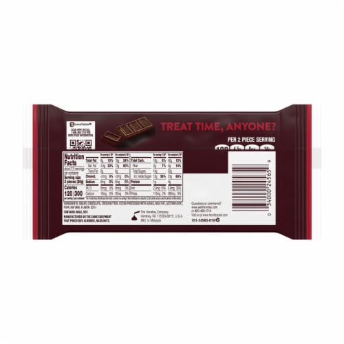 HERSHEY'S SPECIAL DARK Mildly Sweet Chocolate Snack Size Candy Bars Perspective: left