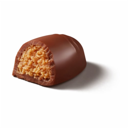REESE'S Milk Chocolate Peanut Butter Creme Mini Eggs Easter Candy Resealable Bag Perspective: left