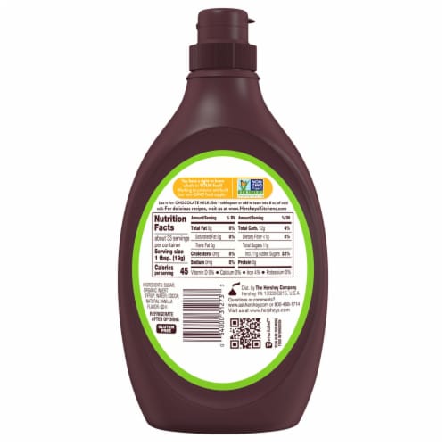 HERSHEY'S Simply 5 Chocolate Syrup Bottle Perspective: left