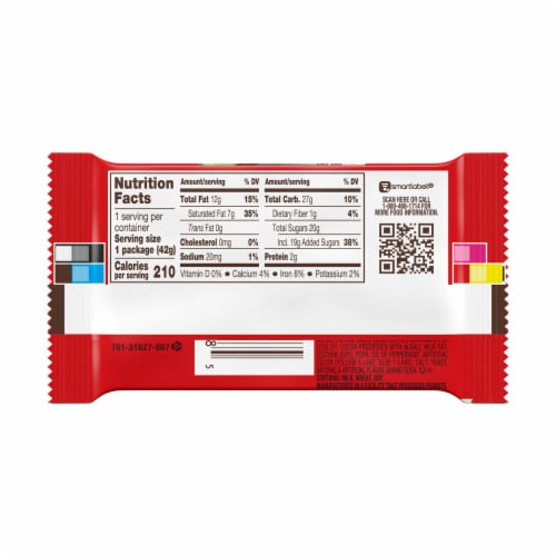 KIT KAT® DUOS Dark Chocolate Mint Wafer Candy Bar Perspective: left