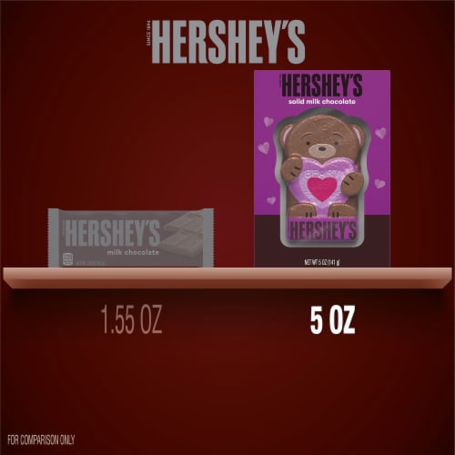 HERSHEY'S Beary Best Friends Milk Chocolate Candy Valentine's Day Gift Box Perspective: left