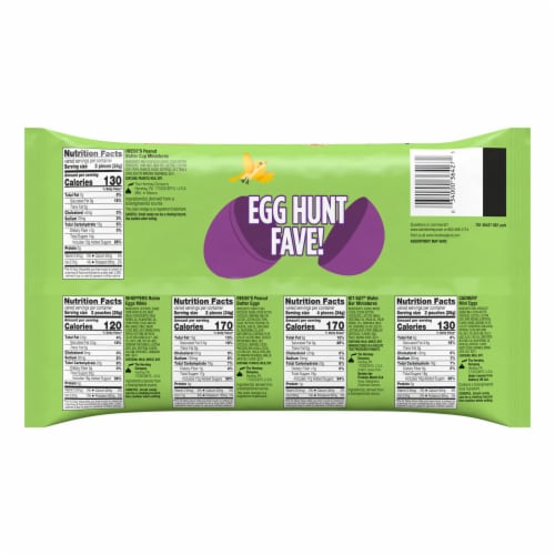 Hershey Assorted Flavored Easter Candy Variety Bag Perspective: left
