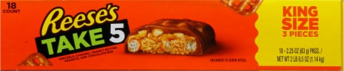 Reese's Take 5 King Size Candy Bar Perspective: left