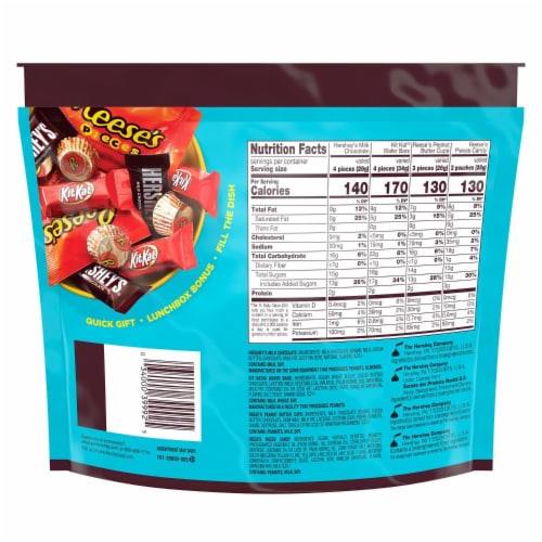 HERSHEY'S KIT KAT® and REESE'S Miniatures Assorted Flavored Candy Share Pack Perspective: left