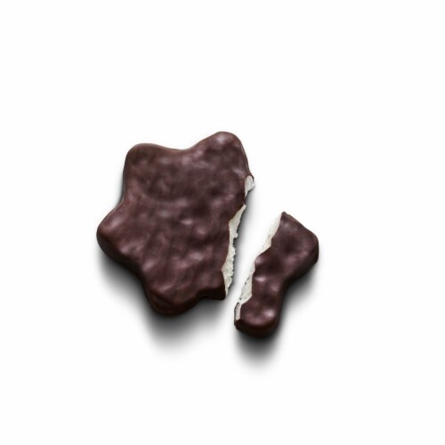 YORK Dark Chocolate Peppermint Patties Snowflakes Candy Christmas Gift Box Perspective: left
