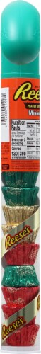 Reese's Miniature Peanut Butter Cups Filled Candy Cane Perspective: left