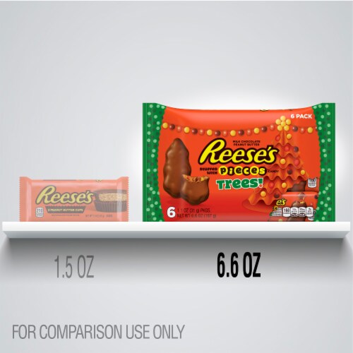 Reese's Peanut Butter Trees Stuffed with Reese's Pieces Candy Perspective: left