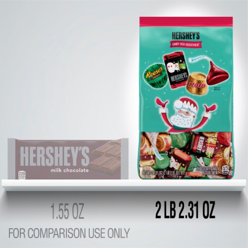 Hershey's Candy Dish Miniature Assortment Perspective: left