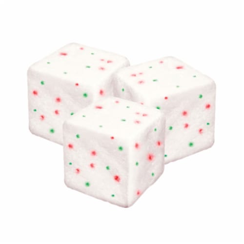 ICE BREAKERS ICE CUBES Candy Cane Flavored Sugar Free Chewing Gum Christmas Candy Bottle Perspective: left