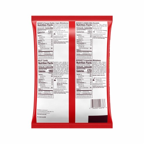 HERSHEY'S REESE'S and ROLO® Assorted Chocolate Christmas Candy Variety Bag Perspective: left
