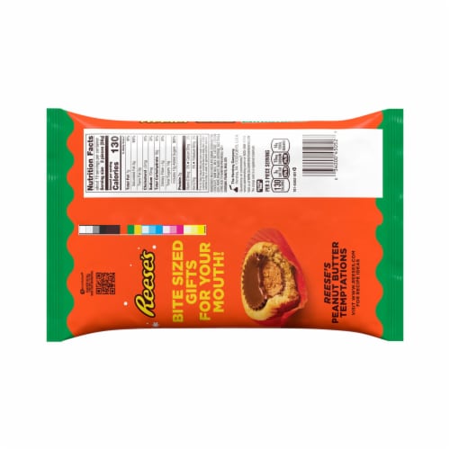 REESE'S Miniatures Milk Chocolate Peanut Butter Cups Candy Christmas Bag Perspective: left
