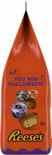 Reese's Miniatures Peanut Butter Cups Halloween Candy Bag Perspective: left