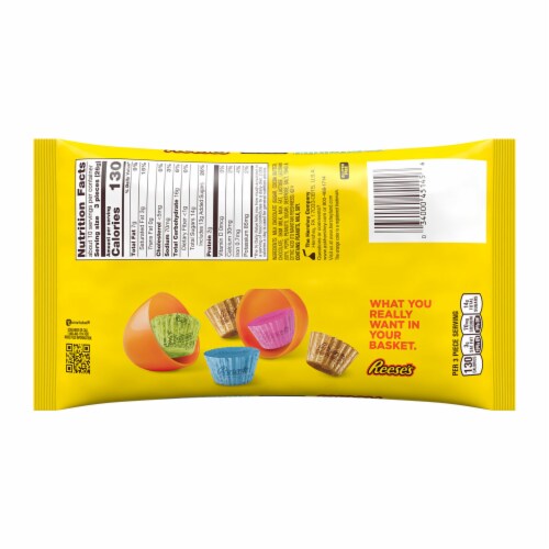 REESE'S Miniatures Milk Chocolate Peanut Butter Cups Easter Candy Bag Perspective: left