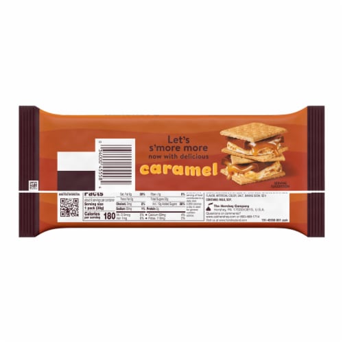 HERSHEY'S Milk Chocolate with Caramel Candy Bars Perspective: left