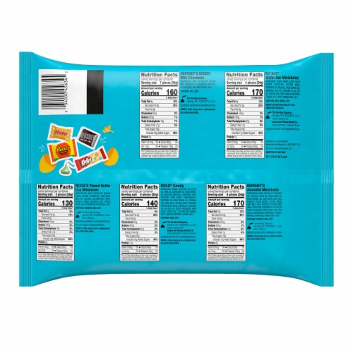 Hershey Assorted Chocolate Easter Candy Bag Perspective: left