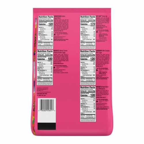 Hershey Assorted Flavored Easter Candy Bulk Bag Perspective: left