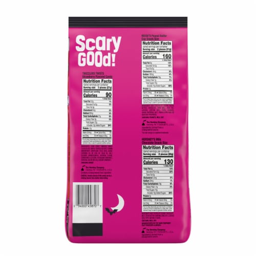 Hershey Assorted Flavored Halloween Candy Bulk Bag Perspective: left