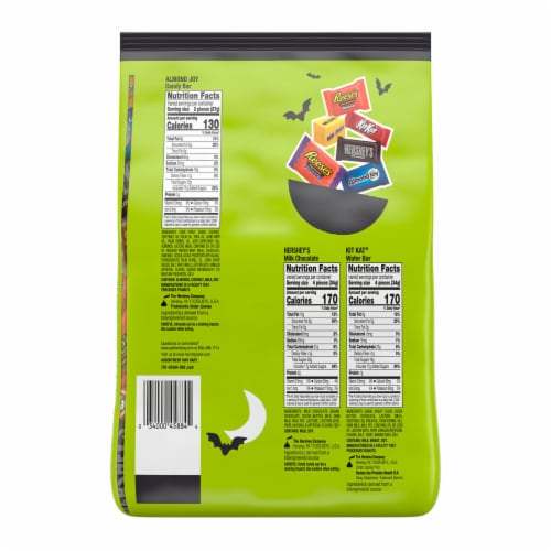 Hershey Assorted Flavored Halloween Candy Bulk Bag Perspective: left