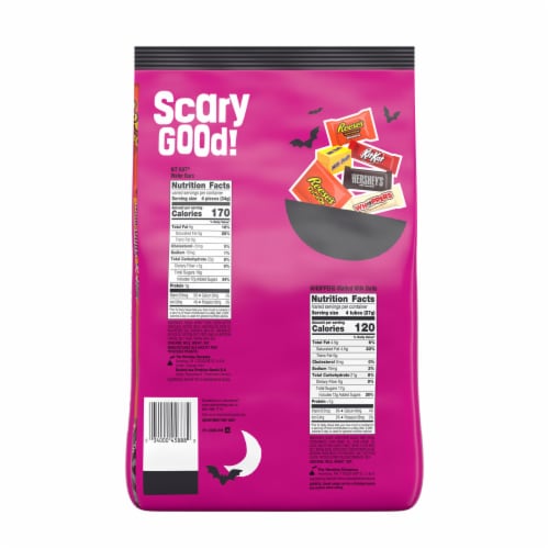 Hershey Assorted Flavored Halloween Candy Bulk Bag Perspective: left