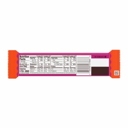 REESE'S Milk Chocolate Peanut Butter Hearts Valentine Candy King Size Pack Perspective: left