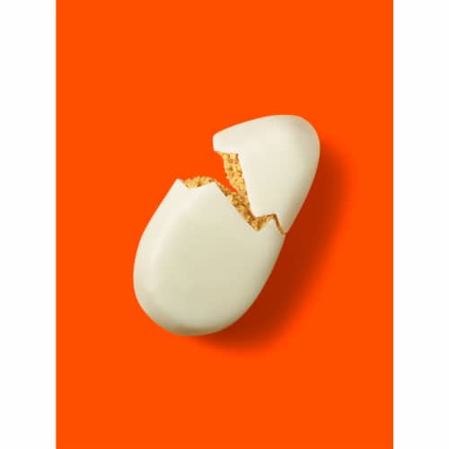 REESE'S White Creme Peanut Butter Eggs Easter Candy Packs Perspective: left