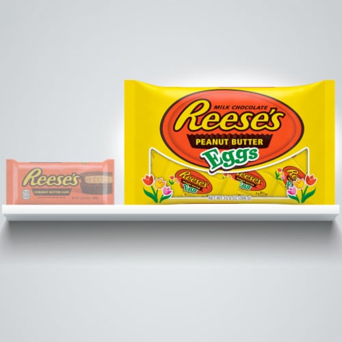 Reese's Milk Chocolate Peanut Butter Eggs Perspective: left