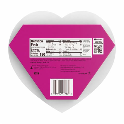 REESE'S Miniatures Milk Chocolate Peanut Butter Valentine Candy Gift Box Perspective: left
