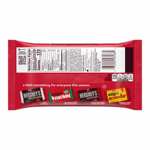 HERSHEY'S Miniatures Assorted Chocolate Christmas Candy Bars Bag, 1 bag