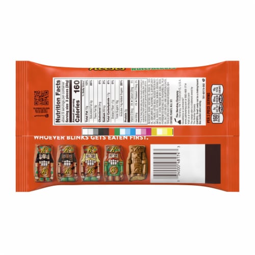 REESE'S Milk Chocolate Peanut Butter Creme Nutcrackers Candy Christmas Bag Perspective: left