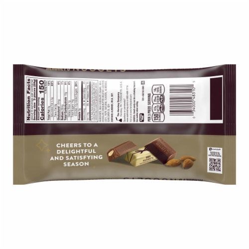 HERSHEY'S NUGGETS Milk Chocolate with Almonds Christmas Candy Bag Perspective: left