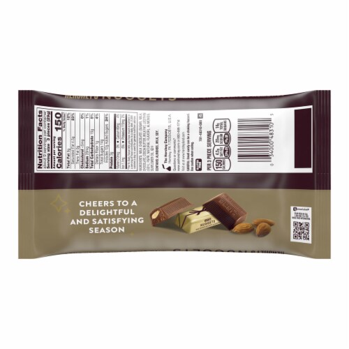 HERSHEY'S NUGGETS Milk Chocolate with Almonds Christmas Candy Bag Perspective: left