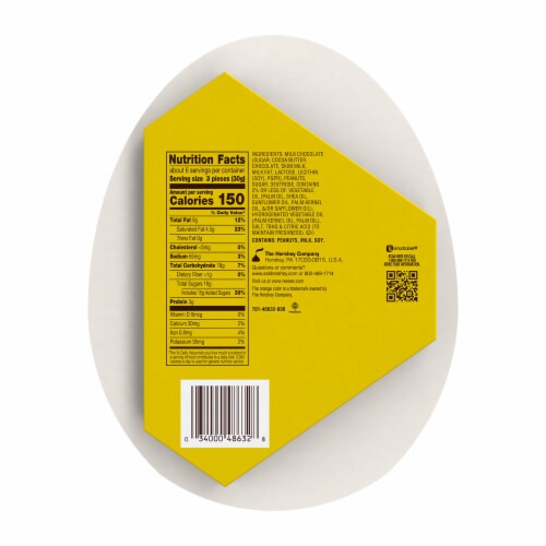 REESE'S Milk Chocolate Peanut Butter Creme Eggs Easter Candy Gift Box Perspective: left