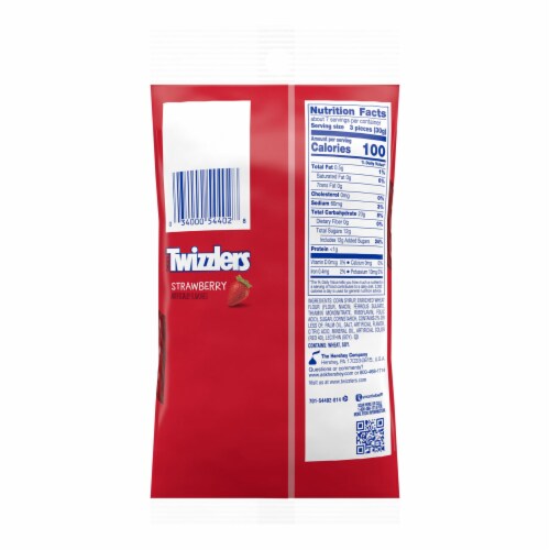 TWIZZLERS Twists Strawberry Candy Bag Perspective: left