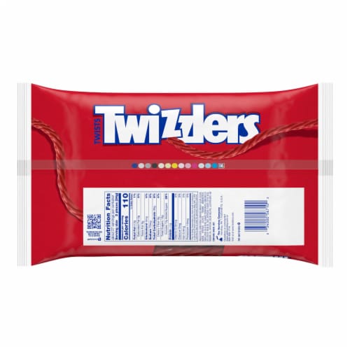 TWIZZLERS Twists Strawberry Flavored Licorice Style Halloween Candy Big Bag Perspective: left