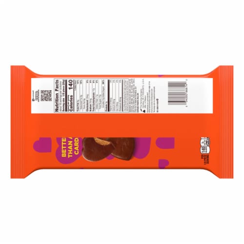 REESE'S Milk Chocolate Peanut Butter Hearts Candy Valentine's Day Pack Perspective: left