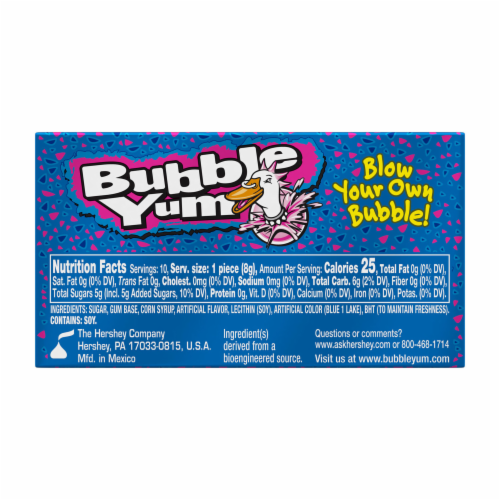 BUBBLE YUM Original Flavor Chewy, Bubble Gum Packs, 2.82 oz (12 Count)