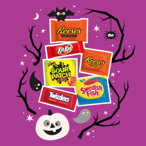 Hershey All-Time Greats Snack Size Halloween Candy Assortment Perspective: left