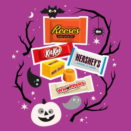 Hershey's Miniatures Halloween Candy Assortment Perspective: left