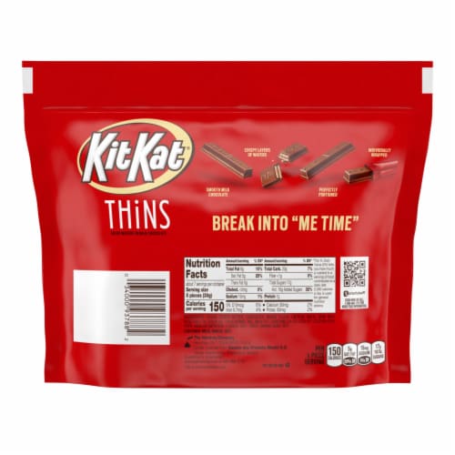 KIT KAT® THiNS Milk Chocolate Wafer Candy Share Pack Perspective: left