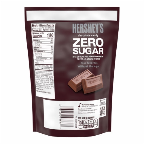 HERSHEY'S Zero Sugar Chocolate Candy Bag Perspective: left