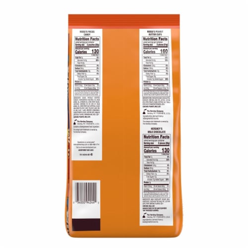 Hershey All Time Greats Chocolate and Peanut Butter Assortment Halloween Perspective: left