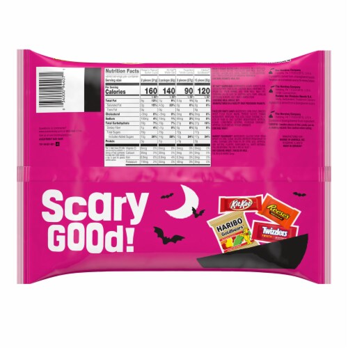 Hershey Assorted Flavored Snack Size Halloween Candy Variety Bag Perspective: left